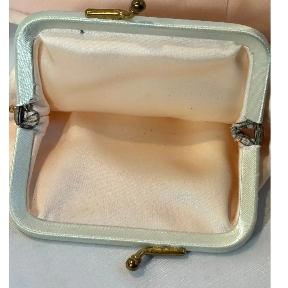 Magid vintage purse, silk after 5 collection with coin purse, 1950's, 60's , MCM